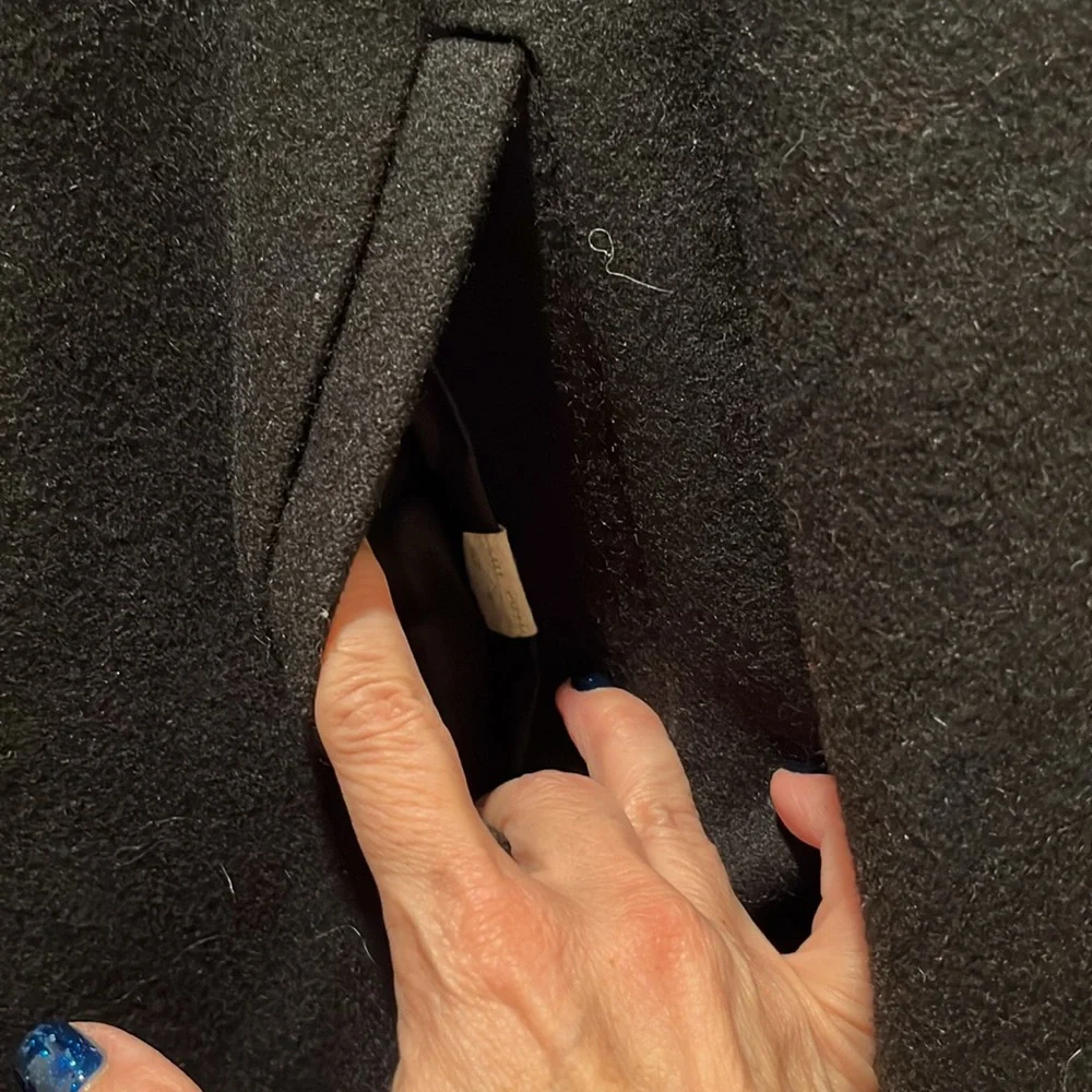 Vintage authentic black wool peacoat - Picture 3 of 5